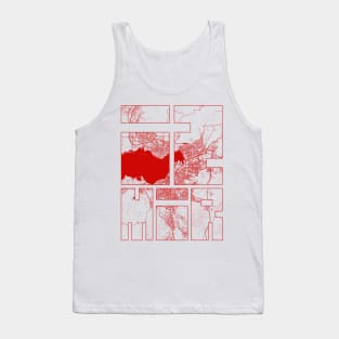 Izmir, Turkey City Map Typography - Oriental Tank Top